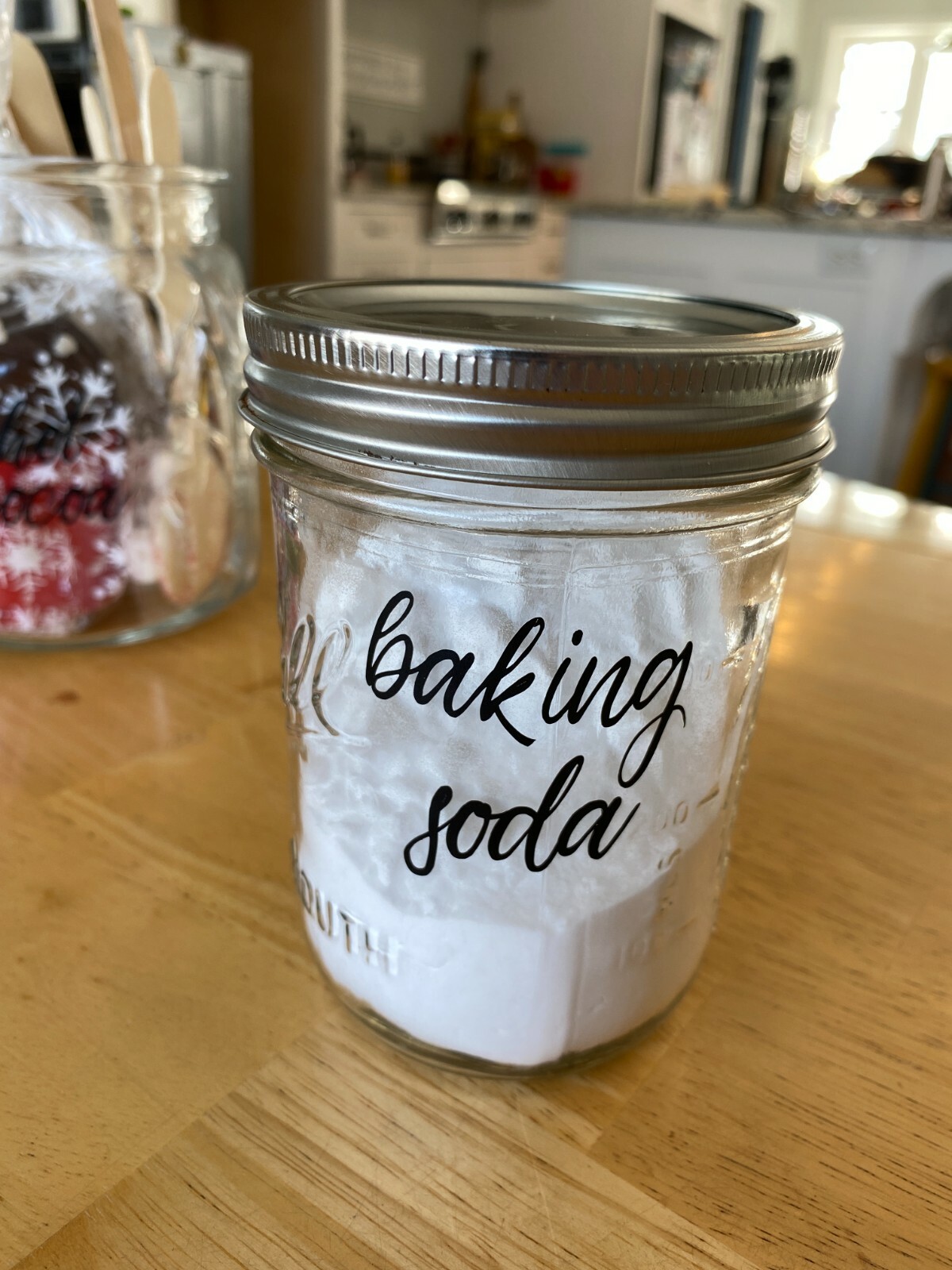 Custom Vinyl Decal for Kitchen / Food Storage Labels, Script, SMALL