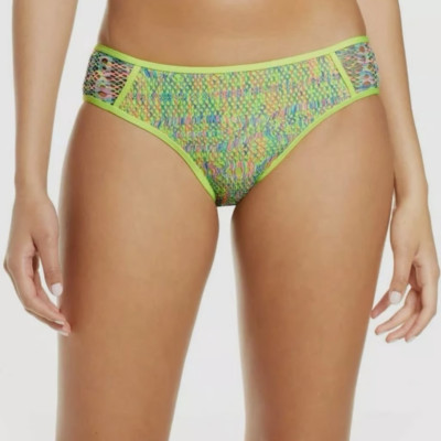 Becca Women's Green Reveal Hipster Bikini Bottom Swimwear Large