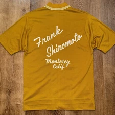 Vtg 50s 60s Chain Stitch Shirt Mens Penguin Grand Slam Bowling Monterey CA Small