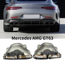 2pcs Stainless Steel Exhaust  for Mercedes Benz AMG GT63 Tips