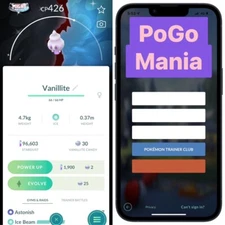 Shiny Vanillite✨2025 CDay Special Background✨mini PTC 20k✨(read description)
