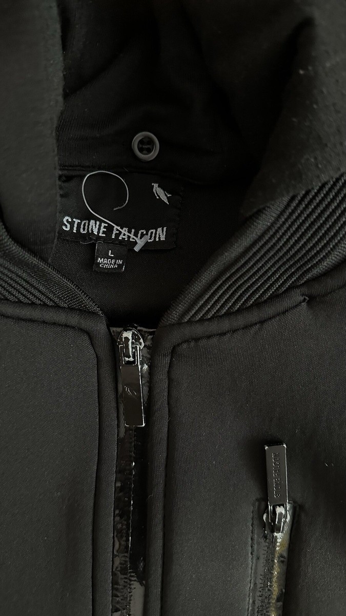STONE  ブラックジャケット Stone Island 2023 Black CO NY Ripstop TC Jacket - Large