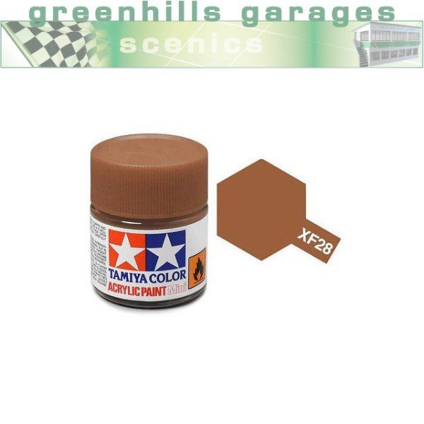 Greenhills Tamiya 10ml Bottle of Acrylic Paint - Dark Copper XF-28 - C562