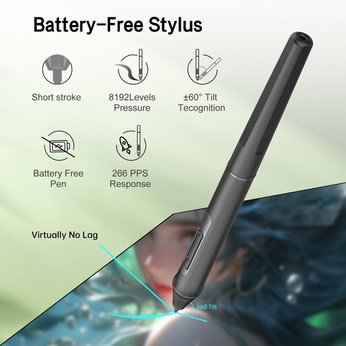 Bisofice 12HD-A H-IPS Graphics Drawing Tablet 11.6" Full HD Resolution K3L3 - Picture 6 of 12