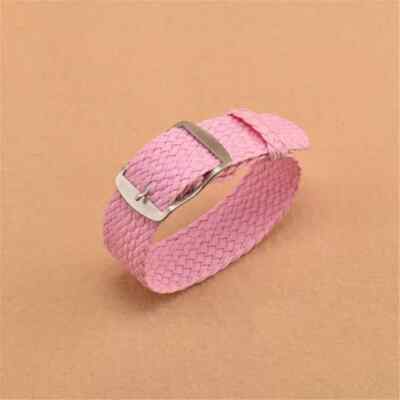 Perlon Strap  Uhrenarmband versch. Farben 14, 16, 18, 20,  22 mm Dornschließe 