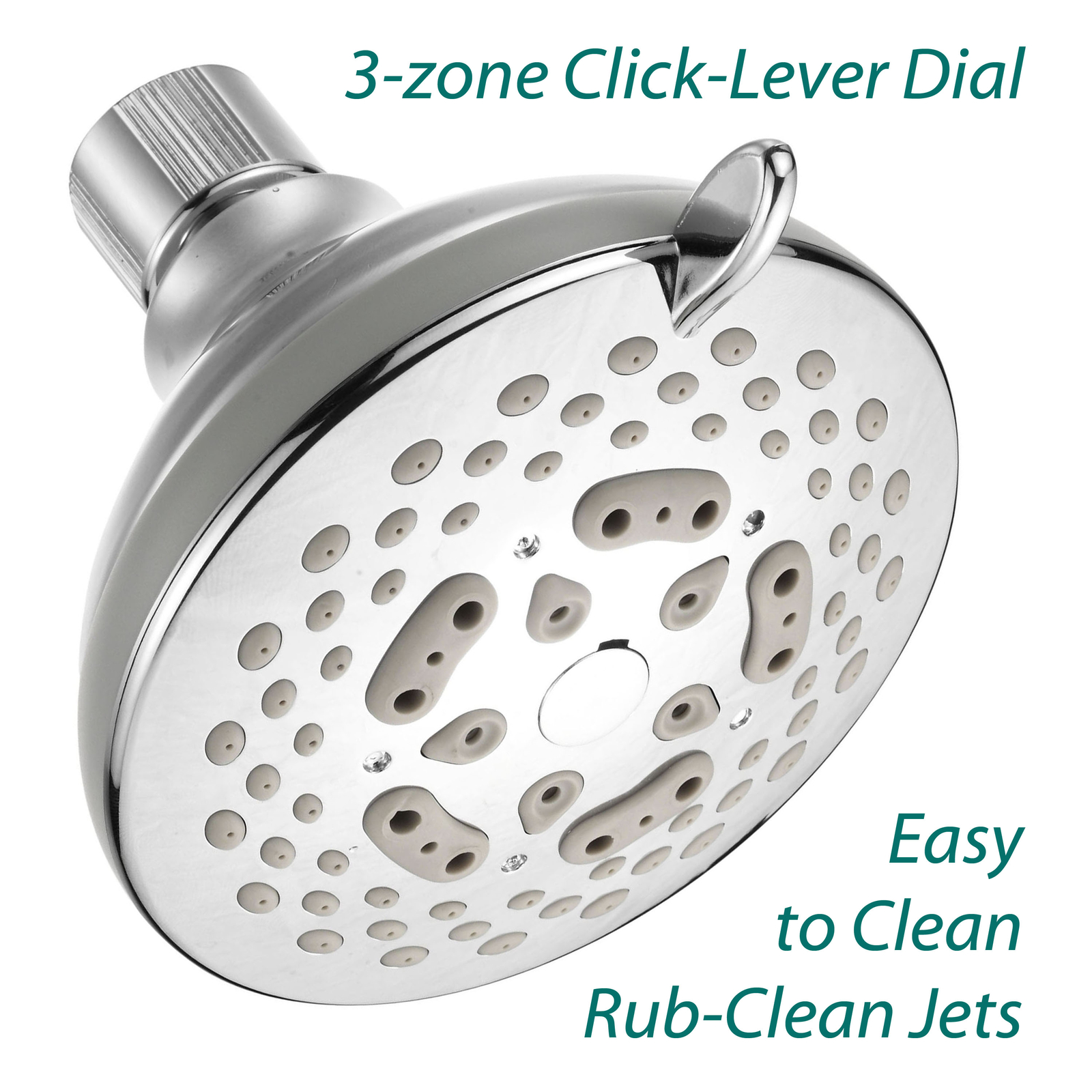 HotelSpa French Designer Collection 7 Setting 4.25" Fixed Showerhead, Chrome
