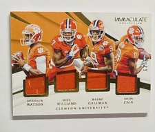 2018 Immaculate Collegiate Deshaun Watson Mike Williams Gallman Cain 63/99 Patch