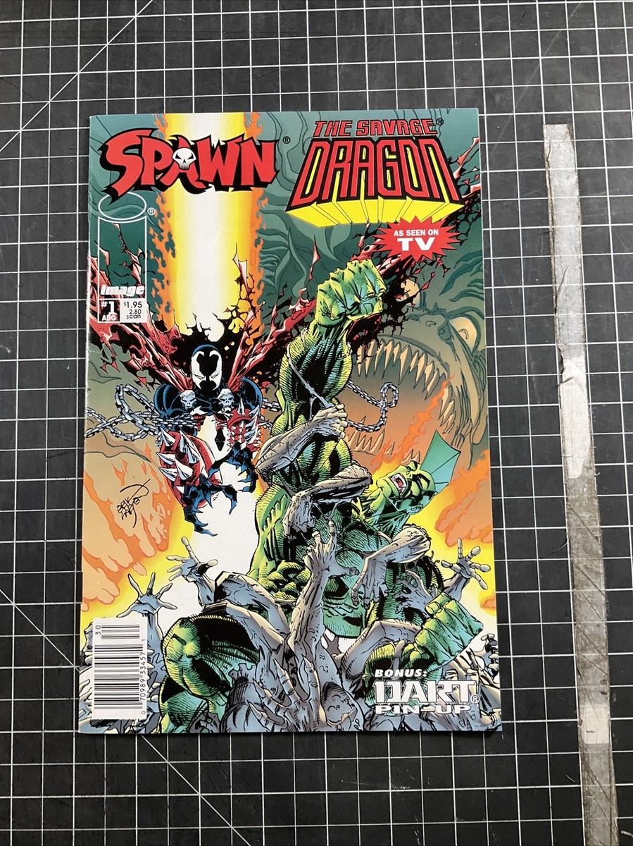Spawn / The Savage Dragon #1 - Image 1996 Newsstand of Savage