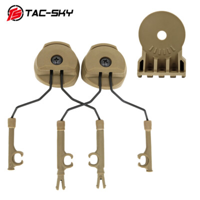 TAC-SKY Flashlight Mounting ARC Rail Helmet Adapter Compatible with C3 Headset