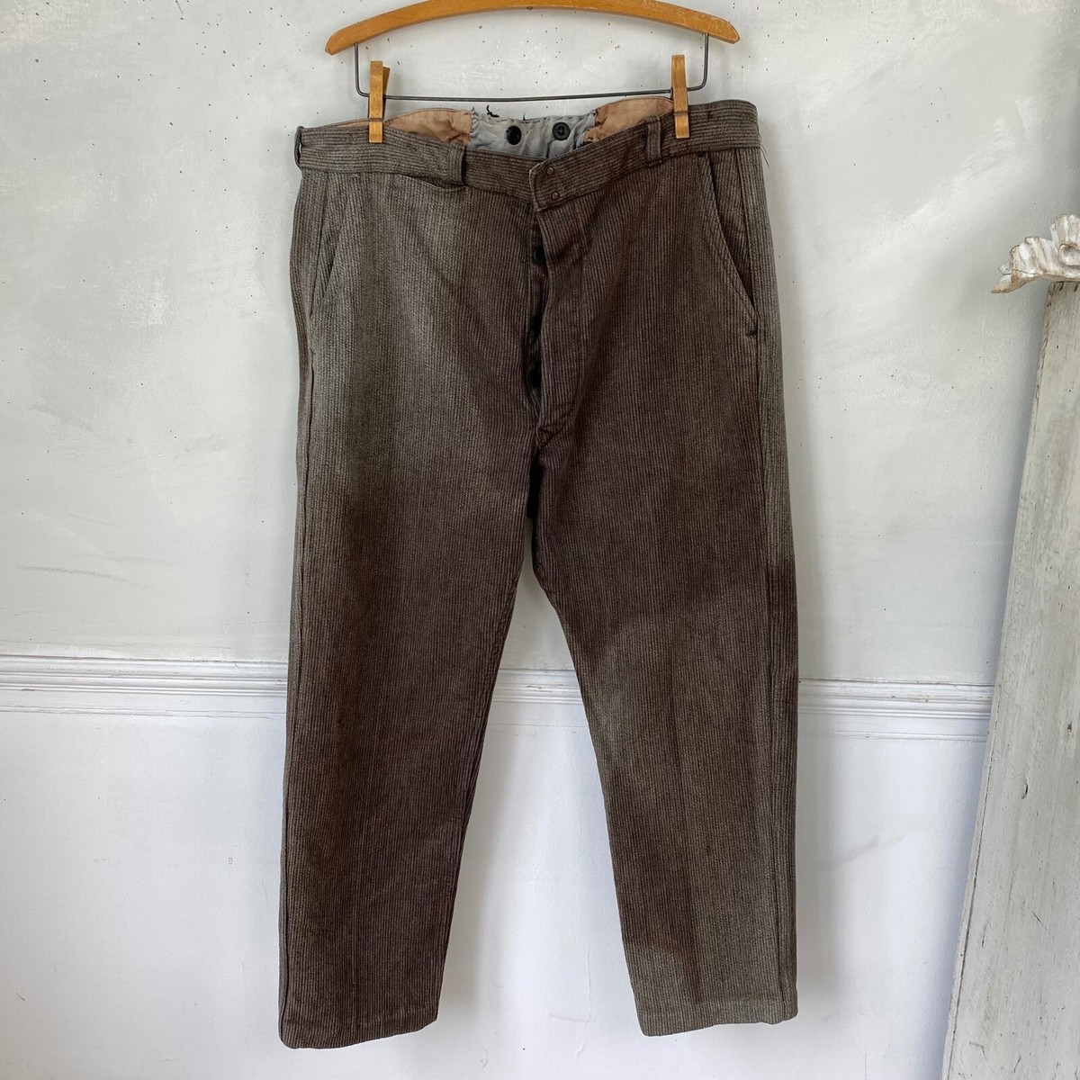 Brown Work Pants 1920s Pants French Workwear Work Wear Pants Brown Work Pants 1920s Pants French Workwear Work Wear Pants