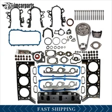 Timing Chain Kit Full Gasket Set Head Bolt Set For 06 Dodge Caravan 3.3L V6 OHV
