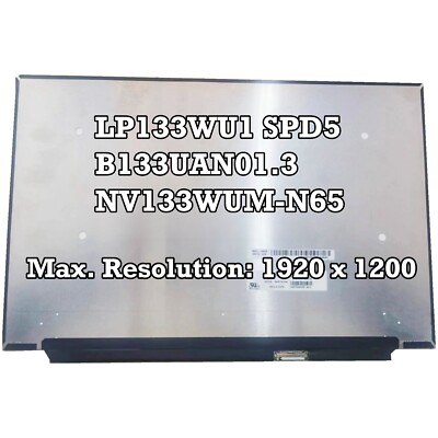 LP133WU1 SPD5 IPS EDP 13.3 inch LCD Screen Display Panel Replacement 1920×1200