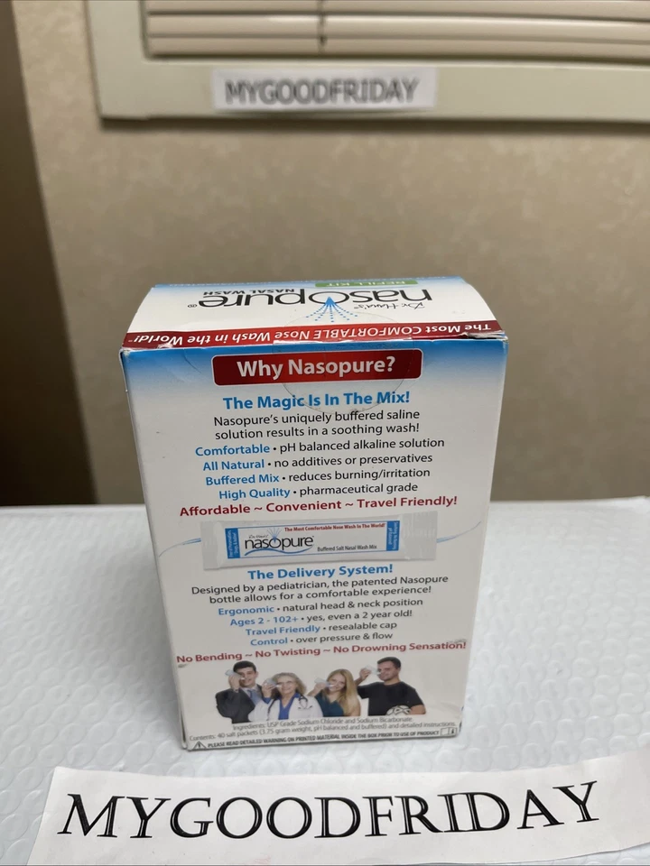 Kit de recarga de lavado nasal Dr. Hana's Nasopure - 1 cada uno - 40 quilates caducidad: 2/2026 paquete sellado Foto 3 de 4