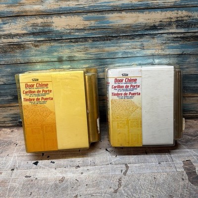 Vintage TRINE Door Chime Kit  New or Replacement 2 White Lot Of 2