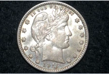 1916 D Barber Quarter *90% Silver* BU/UNC * Get 5% Off at Checkout or Make Offer