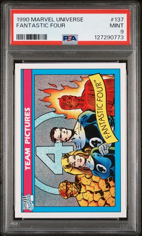 1990 MARVEL UNIVERSE #137 FANTASTIC FOUR 🔥PSA 9🔥