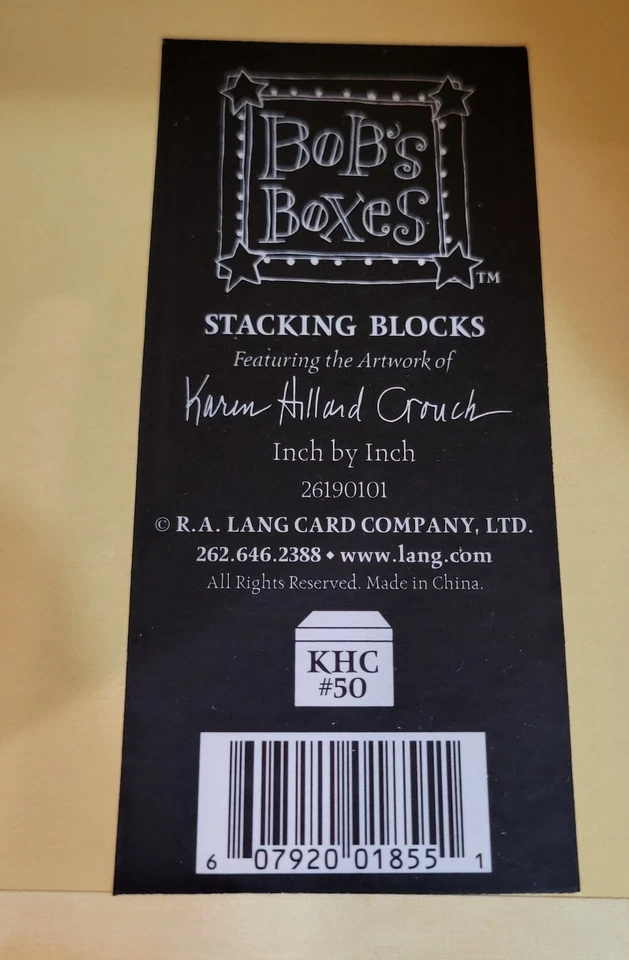Bob's Boxes Primitivos Bloques Apilables Conjunto de 7 Motivos de Jardín Decoración Cottagecore Foto 2 de 4