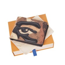Cartera rara artículo de coleccionista LOUIS VUITTON x Kid Super Slender Eye '23 M82573