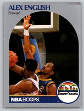 Alex English 1990-91 Hoops #94 Denver Nuggets - Free Shipping