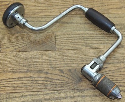 STANLEY No. 923-12 IN RATCHET BRACE-ANTIQUE HAND TOOL-DRILL