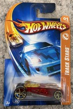 HOT WHEELS Pharodox Track Stars 01/12 Red Clear Diecast Car K7600 SEALED