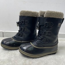 Sorel NY1963-013 Kid's Black Yoot Pac TP Waterproof Sherpa Boots Shoes Size 3 US