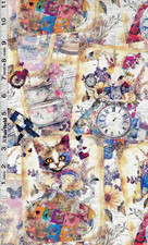 Alice in Wonderland Looking Glass by Timeless Treasures bty