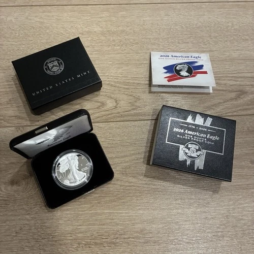 1776 - 2026 W Proof 1 Ounce Oz American Silver Eagle Liberty Bell Privy - Z-ASE4