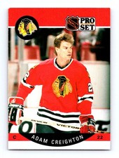 #50 1990-91 Pro Set ~ Adam Creighton Blackhawks