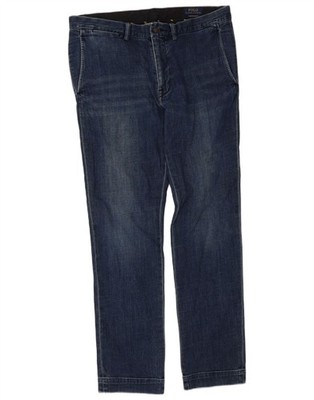 Polo Ralph Lauren Damen Slim Jeans W34 L32 dunkelblau Baumwolle AI08