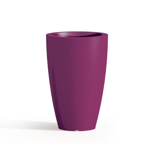 Pflanzentopf PflanzkÜBel Blumentopf H50 Ø 33CM Violett BlumenkÜBel Rund Italy-image