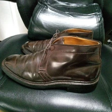 Alden Burgundy Cordovan Chukka Boots 7.5D Leather Repaired Sole Excellent