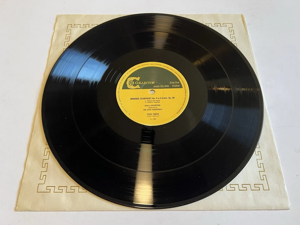 Brahms • Symphony No.4 • Hallé Orchestra • Barbirolli • EX Vinyl/Inlays • EX Cov Foto 2 de 4