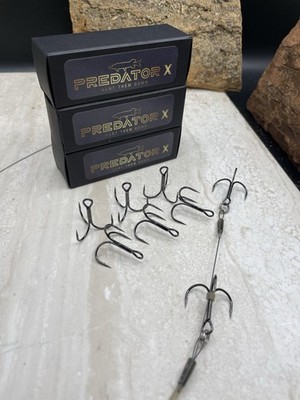 Ready Made Titanium Pro Pike Trace 20''/ 50cm 3er Pack + 12 x Gr. 2 Deadbait Nitinol