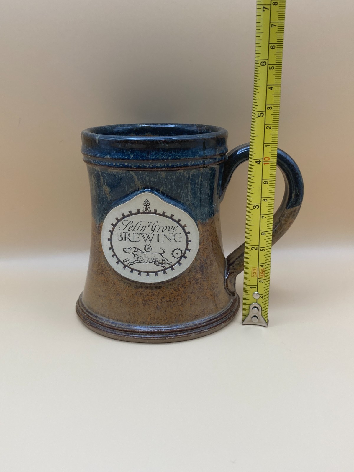 Sunset Hill Stoneware Levin's Grove Pottery Two Colored Mug Vintage