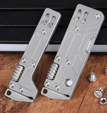 EDC Titanium Alloy Multi Tools Adjustable Wrench Pocket Outdoor Camping Keychain