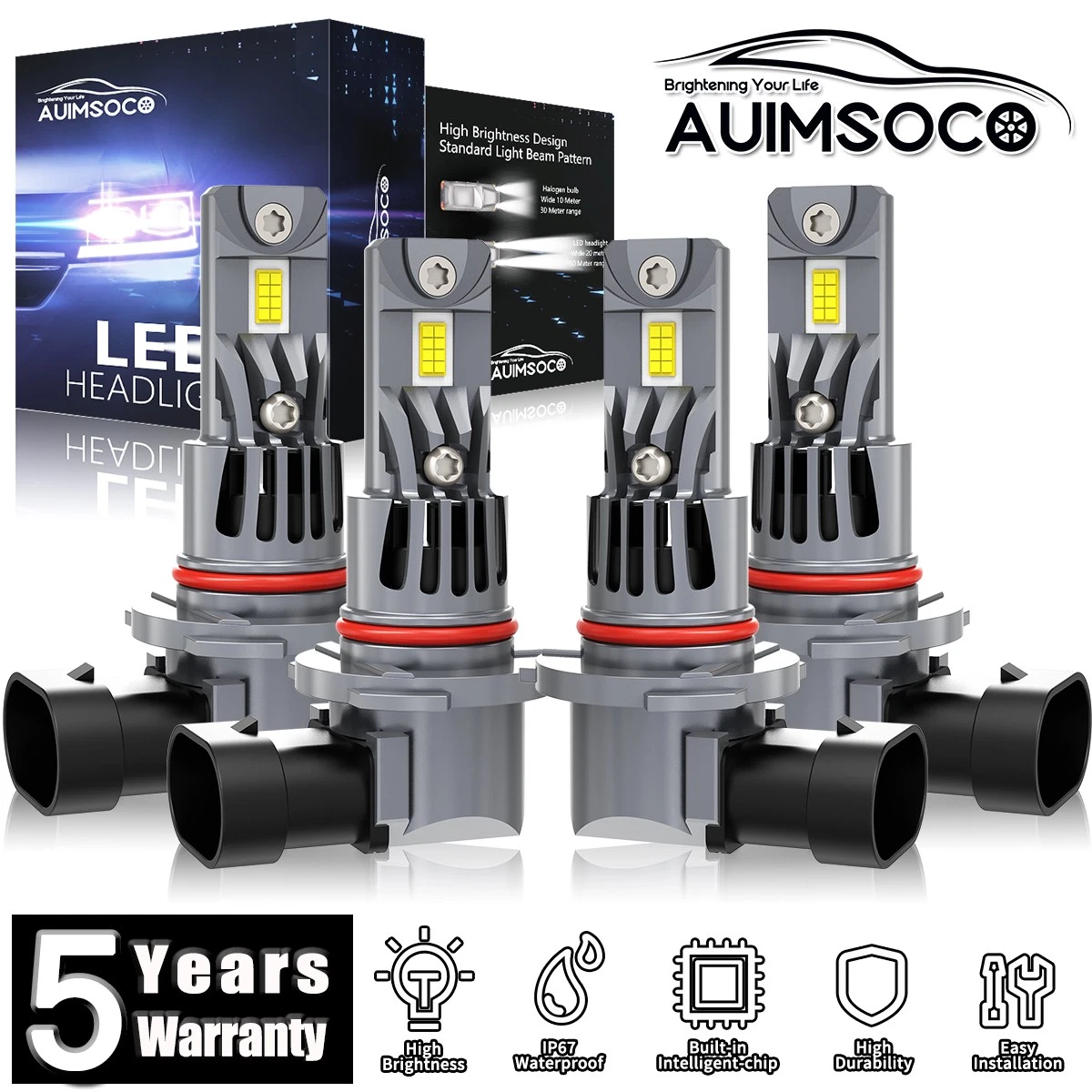 For Chevrolet Suburban 1500 2000-2006 LED Headlight Kit Bulbs High Low Beam 100W
Opens in a new wind