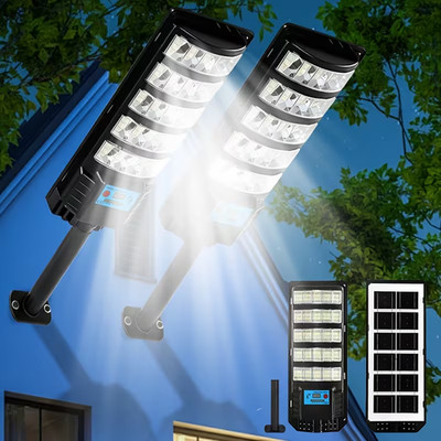 1/2pcs Set-Super-bright LED Solar Street Lamp, Outdoor Parking Lot Solar Light
