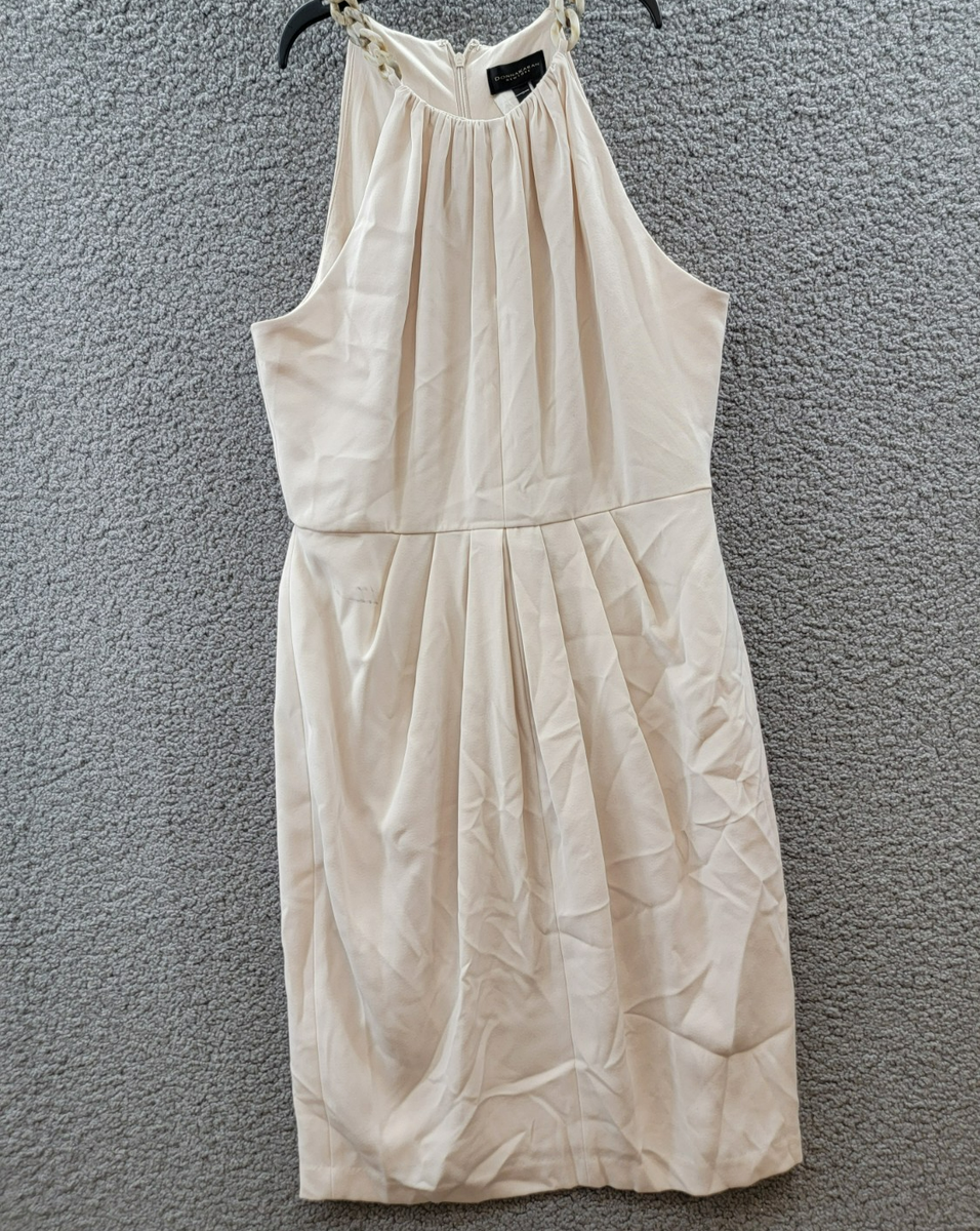 slim fit dress slacks Satin Midi A Line Halter Dress main image 1