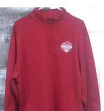 Cutter Buck Alabama Crimson Tide Eco Men's 1/4 Zip Pullover Crimson XL