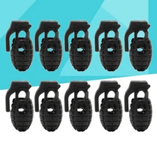 10 Pcs Shape Buckle Lace Locks Trainers Shoe Laces Tips Shoelace Clip for Men