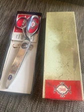 Unique by Clauss Pinking Scissors Shears Chrome No PC9 Made in USA 9 Inch