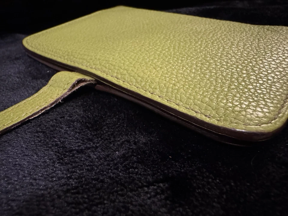 Cartera plegable HERMES Dogon compacta de cuero Togo /8BD0465 Foto 3 de 4