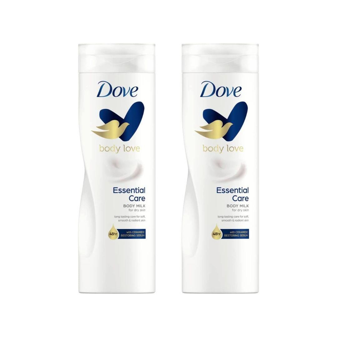 Dove Body Love Essential Care Body Lotion For Dry Skin 400ML - Pack of 2