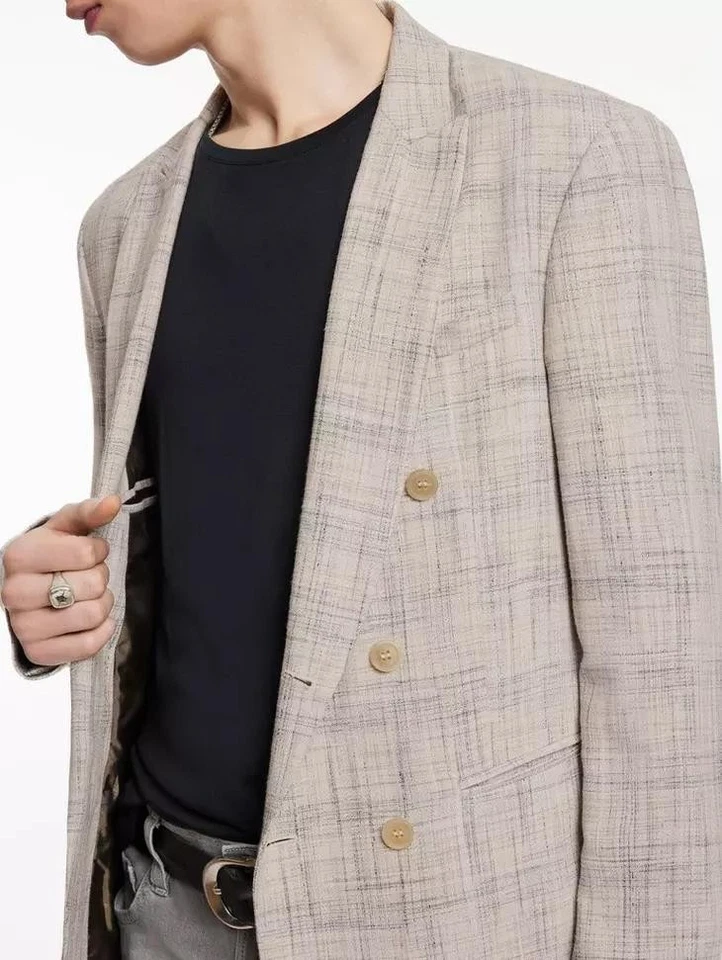 John Varvatos Men's Namo Anderson Double Breasted Suit 56 R - 46 R New $2050 - Image 4 of 4