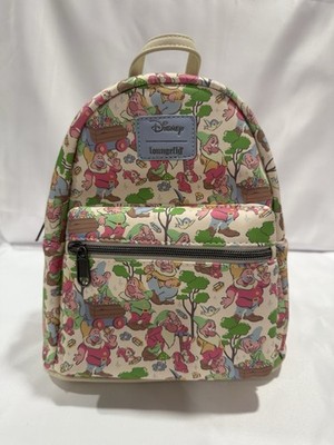 Loungefly Disney Snow White And The Seven Dwarfs Pastel Mini Backpack Mine Train