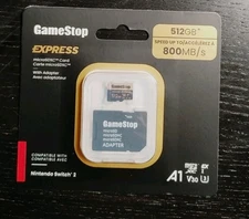 Nintendo switch 2 Express 512GB microSDXC Card with An Adapter GameStop.NEW