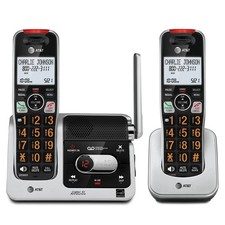 AT T BL102-2 DECT 6.0 2-Handset Cordless Phone for Home Answering Machine