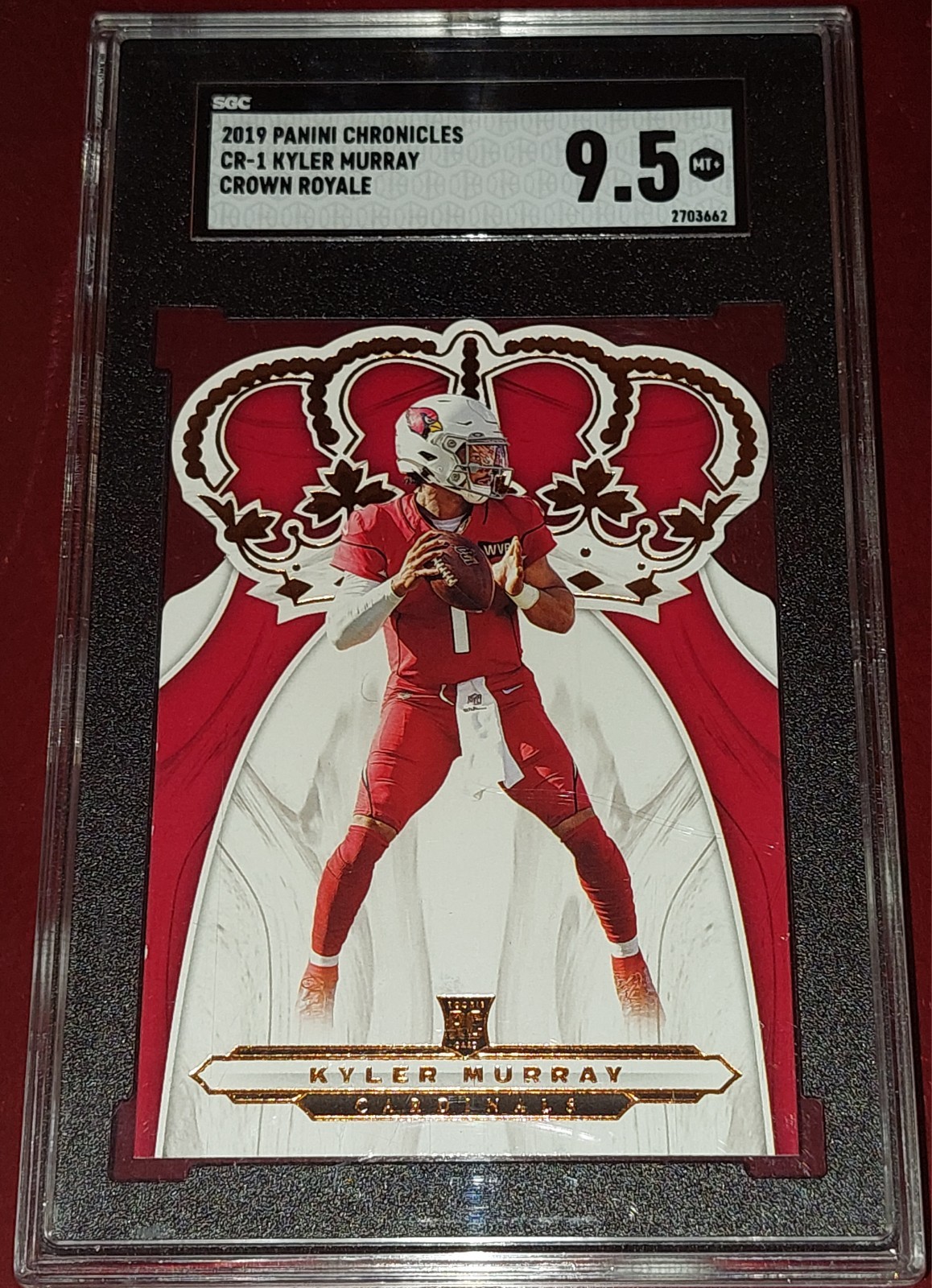 2019 Panini Chronicles - Crown Royale Kyler Murray #CR-1 (RC) SGC 9.5