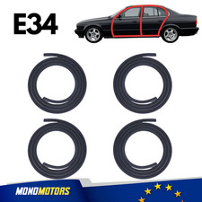 RUBBER DOOR SEAL SET VELVET FOR BMW E34 SEDAN OEM 51728196290